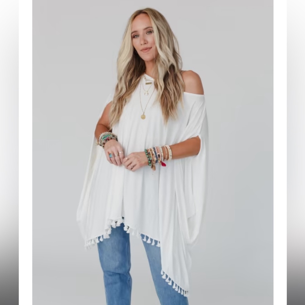 White Tassle Tunic